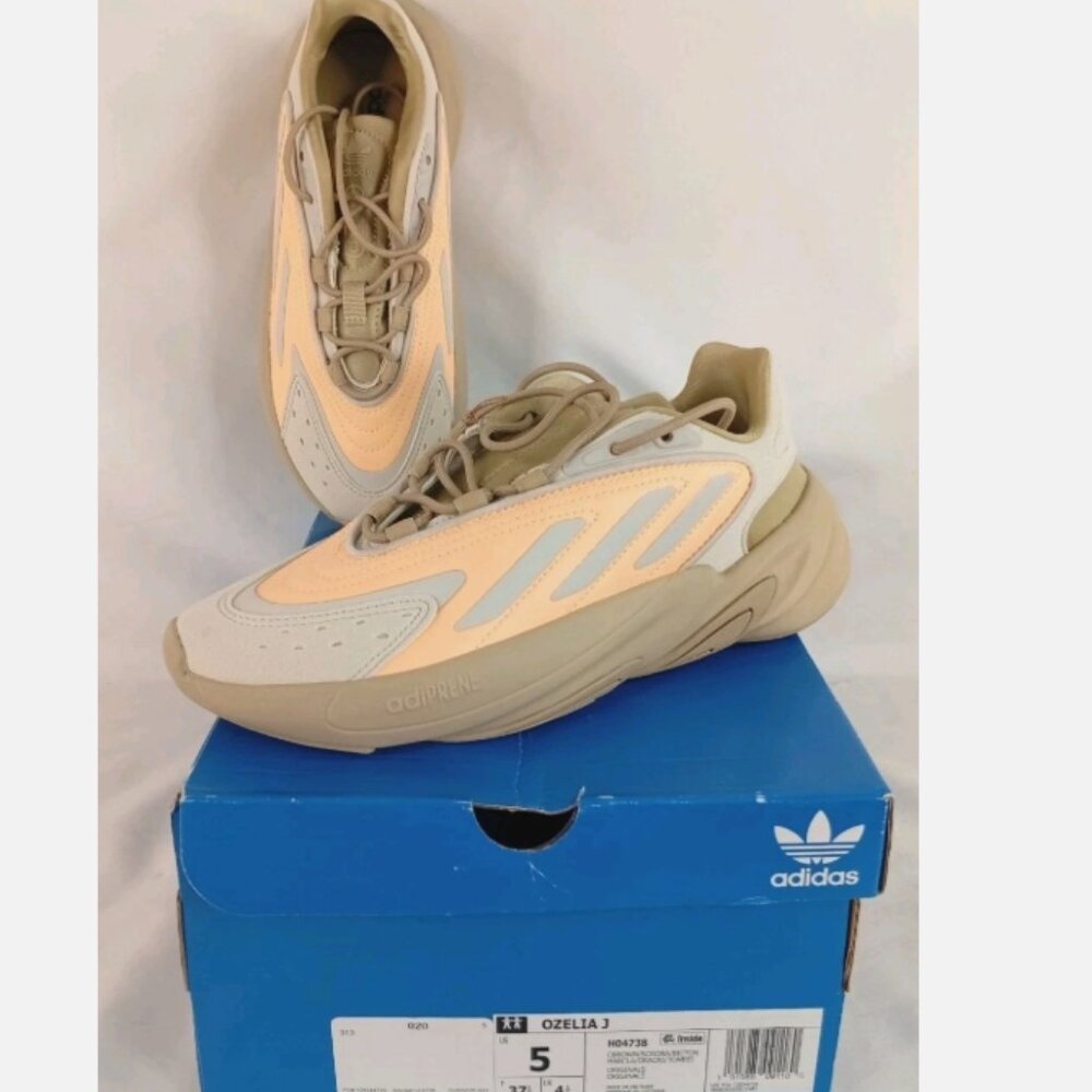 New Adidas Ozelia J 'Bliss Screaming Orange' (H04738) Size 5